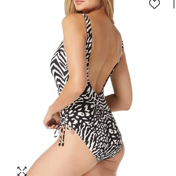 Coco Reef Women's Contours Stellar Shirred-Leg One-Piece Swimsuit 38 C New - Picture 7 of 7